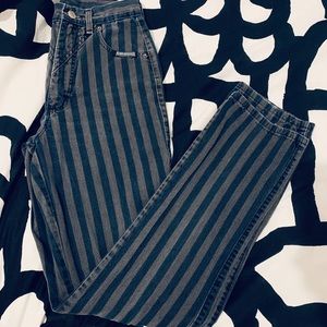 Vintage Striped Rough Rider Jeans